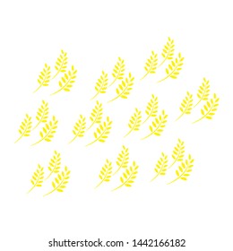 Agriculture wheat vector icon design 