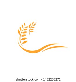 Agriculture wheat vector icon design - Vector