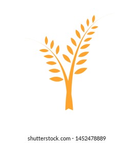 Agriculture wheat vector icon design - Vector