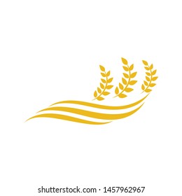 Agriculture wheat vector icon design 