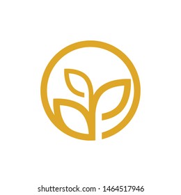 Agriculture wheat vector icon design 