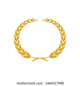 Agriculture wheat vector icon design 