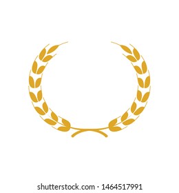 Agriculture wheat vector icon design 