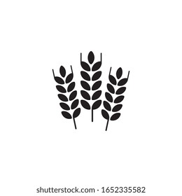 Ilustración del diseño de los iconos de los vectores de trigo agrícola