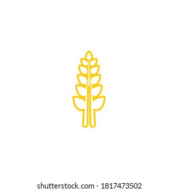 Agriculture wheat vector icon design 