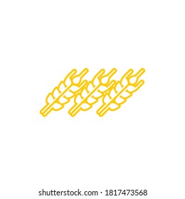 Agriculture wheat vector icon design 