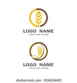 Agrarweizen-Vektorsymbol-Design 