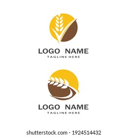 Agrarweizen-Vektorsymbol-Design 