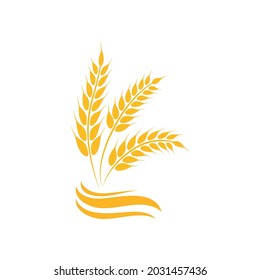 Agriculture wheat vector icon design 