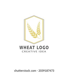 Agriculture wheat vector icon design 