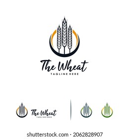 Agriculture wheat vector icon design