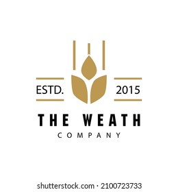 Agriculture wheat vector icon design 