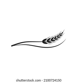 Agriculture wheat vector icon design 