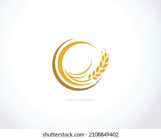 Agrarweizen-Vektorsymbol-Design