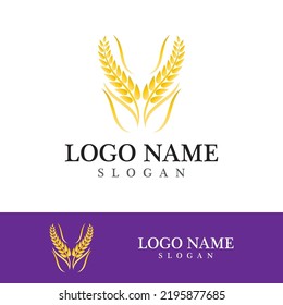 Agrarweizen-Vektorsymbol-Design 