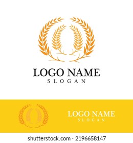 Agriculture wheat vector icon design 