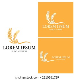 Agrarweizen-Vektorsymbol-Design 