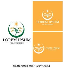 Agriculture wheat vector icon design 