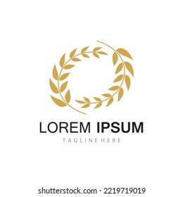 Agriculture wheat vector icon design 