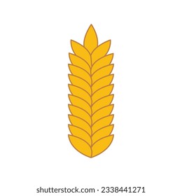Agriculture wheat vector icon design. Octoberfest design element