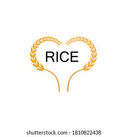 Agriculture wheat vector logo design, friendly concept