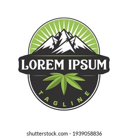 Agriculture Wholesale retail cannabis grown, Greenhouse grown. this logo can be use for cannabis lab, cannabis extraction brand product, medicine company and etc