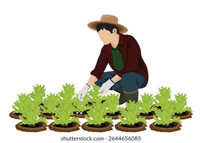 estrume agrícola em design vetorial vegetal