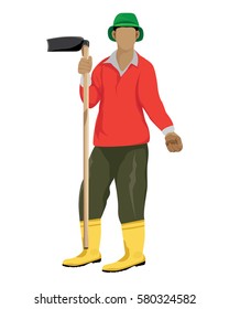 agriculturist shape vector design