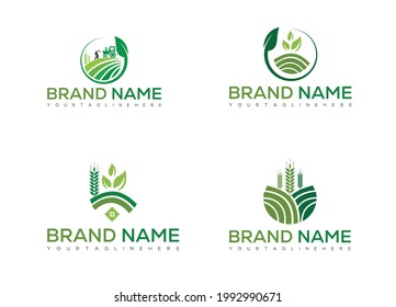 agricuture logo design vector file