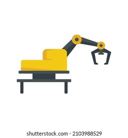 Agritech machine icon. Flat illustration of agritech machine vector icon isolated on white background