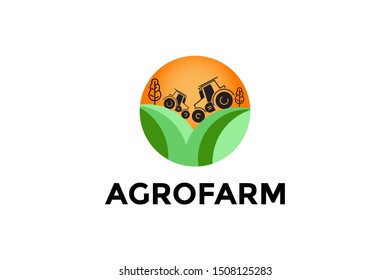 Agro Farm Logo Design Concept Farmer Stock Vector (Royalty Free ...