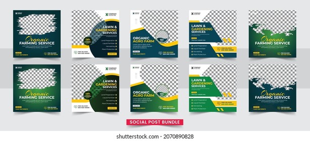  Agro Farm Services Social Media Post Or Web Banner Template Design Bundle