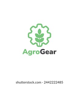 Agro Gear Logo Design Simple Modern Tech