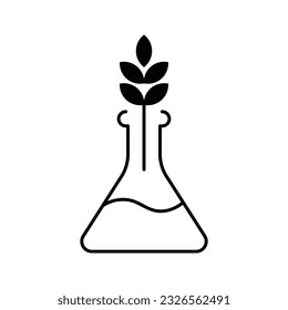 Agro laboratory icon design. Organic Laboratory Ecology vector illustration. isolated on white background