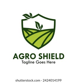 Agro shield logo template illustration