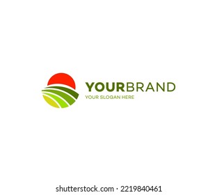 Agro tech logo technology logo, leaf and gear machine vector, Agriculture logo template icon, Green Eco Tech Logo Template Design Vector, Nature Industry