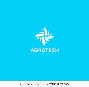 Agrar-Tech-Logo-Vektorvorlage