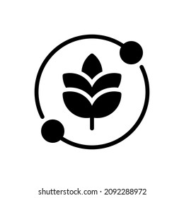 Agrarsymbol, Vektorgrafik einzeln auf weißem Hintergrund
