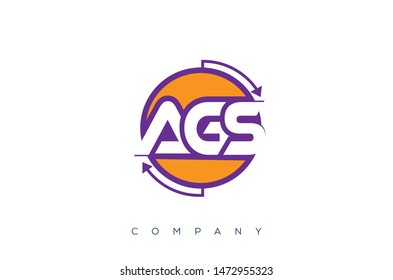 An AGS letters round logo