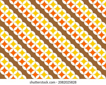 agst-vector-star-circle-brown-yellow-pattern. On sweet background royalty free illustration
