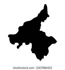 Agsu district map, administrative division of Azerbaijan.