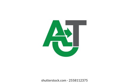 AGT letter logo design template, Initials AGT letter logo icon vector