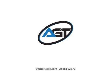 AGT letter logo design template, Initials AGT letter logo icon vector