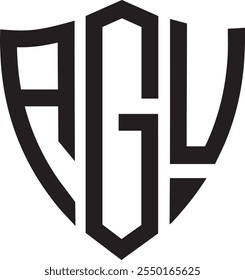 AGU Shield logo design, icon, symbol, vector file 