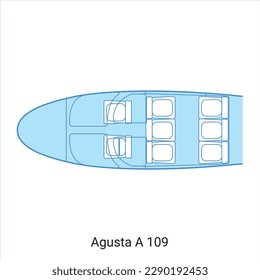 Agusta A 109 airplane scheme. Civil Aircraft Guide