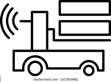 Agv Automated Guided Vehicle Icon