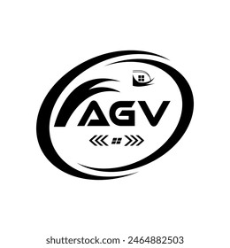 Diseño del logotipo de la letra AGV. AGV Logotipo simple y moderno. Diseño de logotipo de Alfabeto de lujo AGV. -Ilustración vectorial