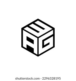 AGW letter logo design in illustration. Vector logo, calligraphy designs for logo, Poster, Invitation, etc.