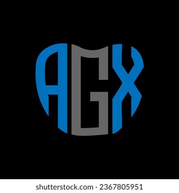 AGX letter logo creative design. AGX unique design.
