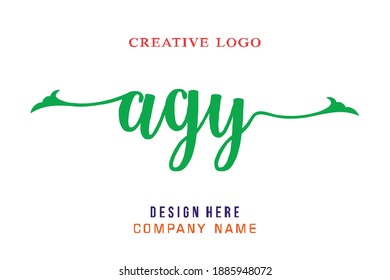 AGY lettering logo is simple, easy to understand and authoritative
